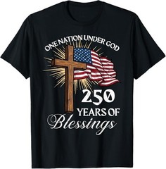 250 Years American Freedom Fighter Jets 4th of July T-Shirt – H400