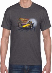 Adult DryBlend® T-Shirt – (YELLOW DRAGSTER LEGENDS – HOT ROD)