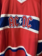 AC/DC Rock Or Bust World Tour Jersey XXL 2015 Liquid Blue Montreal Canadiens COA