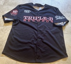 Triple-B Records BBB Worldwide Hardcore Baseball Jersey Shirt Punk Band 2XL