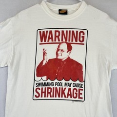Vintage Seinfeld Shirt Mens Medium George Costanza Shrinkage Comedy Tee 90s
