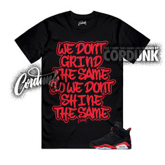 6 Infrared Salesman Black Light Crimson Solar Red T Shirt Match DIFF