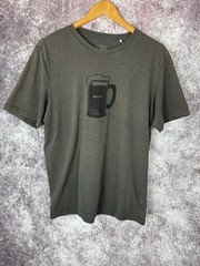 Prana T-Shirt Mens M Beer Belly Organic Cotton Journeyman Heater Gray Camp Hike