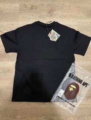 A Bathing Ape BAPE Men’s Black Graphic Logo Crew Neck T-Shirt Size M