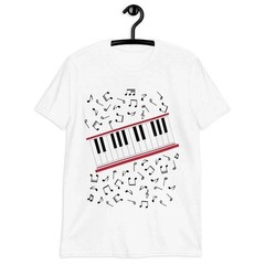 Michael Jackson Beat It Piano Keys T-Shirt, King of Pop Music Tee