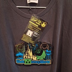 Walt Disney World (WDW) Sound Activated Light Up T-Shirt Size XXL Black New