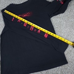 Nike Air Jordan T Shirt Mens Medium Black Air Flight Jumpman Retro Long Sleeve