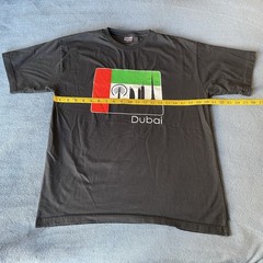 Dubai Short Sleeve Black Logo T-Shirt Large