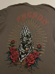 Sullen Art Collective Premium Rose Skull T-Shirt LARGE Tattoo Streetwear Beach