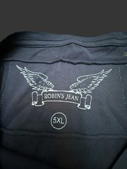 Robins Jeans Blue and Gold Shirt Size 5xl $229 Retail Foil