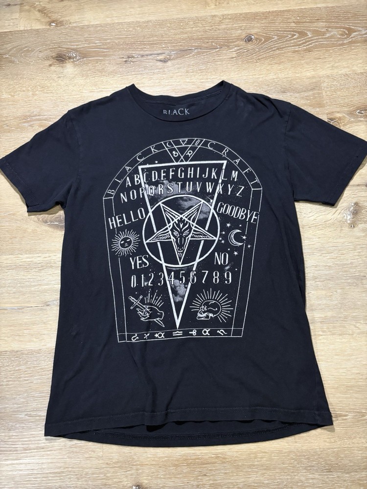 Blackcraft Cult T Shirt Mens Medium Black Ouija Occult Gothic Graphic Pentagram