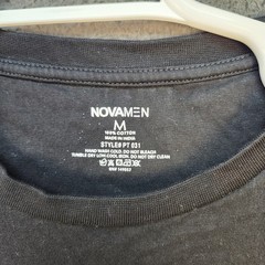Novamen Shirt Mens Medium Black Tiger Rhinestone Graphic Tee Rose Detail India