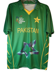 ICC Cricket World Champion Jersey Pakistan Shirt Men’s Size Large Green