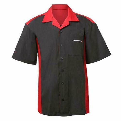 Dodge American Cars Pit Mechanic Button Down Work Crew Shirt Official Licensed
