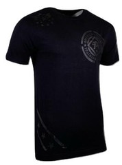 AMERICAN FIGHTER Men’s T-Shirt AVERETT Black Athletic Biker MMA S-4XL