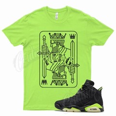YR KING Shirt for J1 6 Electric Green Glow Dunkman Lime 350 18 Neon 90 4 3