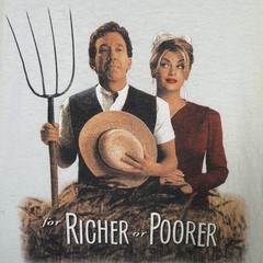 Vintage For Richer Or Poorer Shirt Mens XL White 90s Movie Promo 1997 Rare USA