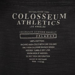 UNLV Rebels T-Shirt Men’s Colosseum Athletics Black Graphic Crew Neck Size 2XL