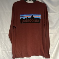 Patagonia Responsibili-Tee Men’s L Red Long Sleeve Graphic T-Shirt