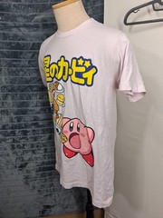 Kirby Japanese Pink Graphic Print T-shirt Size M (38/40) casual