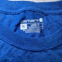 Carhartt K231 Loose Fit Long Sleeve Logo T-Shirt XL Heather Blue Spring 2021