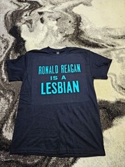 Ronald Reagan is a Lesbian T-Shirt. unisex retro punk vintage gay pride lgbtq