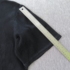 Garras Shirt Mens XL Black Cotton Gauze Lace Up Mexican Festival Beach Casual