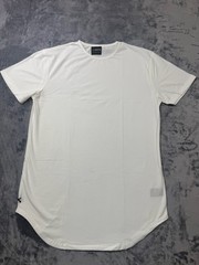 Cuts Clothing Short Sleeve Crew Elongated Fit T-Shirt Men’s Large Optic-White