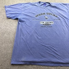 Vintage Snowboarding Shirt Men 2XL Work Sucks I’m Going Riding Sunlight Colorado
