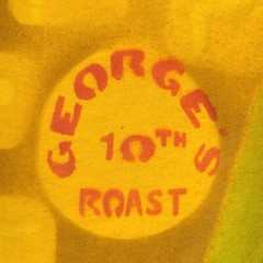 Vintage Russell Athletic T-Shirt Adult Medium Yellow Corn George’s 10th Roast