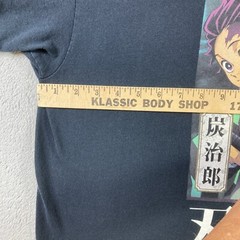 Demon Slayer Shirt Adult 2XL XXL Black Anime Manga Cartoon SS Graphic Tee