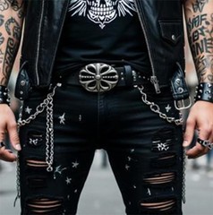 Punk Studded Belt, Goth Gothic Grunge Y2k Emo Cool Belt,Scene Waist Belt for …