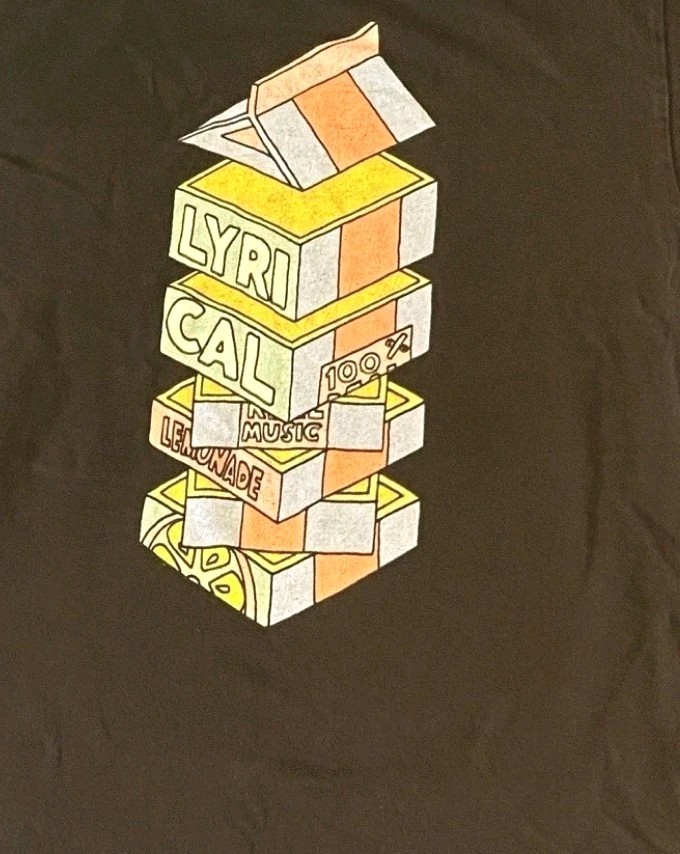 Lyrical Lemonade Shirt Men’s Medium M Black Everyday Essentials Juice Carton Tee