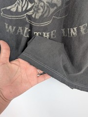 Johnny Cash Graphic T Shirt Walk The Line Western Country Grunge Festival Medium
