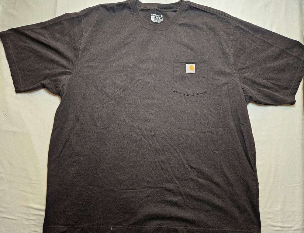 Carhartt Loose Fit Men Size 3 XL Pocket T-Shirt Dark Gray Short Sleeve Work Tee