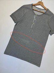 Merz b. Schwanen Men’s Gray Short Sleeve Henley T-Shirt Size 5 M 100% Cotton