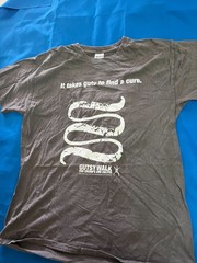Gildan Gutsy Walk Crohn’s & Colitis Charity T-Shirt Gray Graphic Tee Adult Size