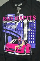 Bad Habits Racing Anime Graphic T-Shirt Lot 4pc SZ Small (S1C)