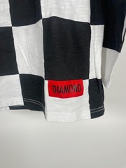 Diamond Supply Co. Black & White Checkered Long Sleeve Shirt – Men’s Large