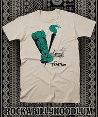 Retro Tiki Art Tee T Shirt Mug Bar Restaurant The Tahitian Studio City CA