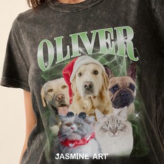 Custom Vintage Pet Personalized Pet Lover Comfort Tee