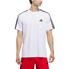 adidas Men’s 3-Stripes T-Shirt Moisture Wicking Performance Tee New S M L XL XXL