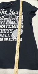 District Made The Secret To Happy Marriage T Shirt Men’s Size Large L Black