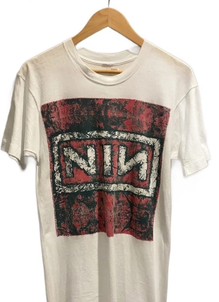 VTG 80s NINE INCH NAILS Band T shirt Remake WHITE remake PA11254