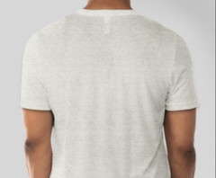 Create Unisex Soft Tri-Blend T-Shirt Size Medium Grayish-White