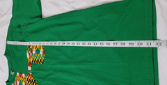 Alstyle Heavyweight Cotton Green Colorful Geometric T. Shirt Size XL EXCELLENT