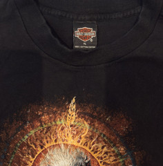 HARLEY DAVIDSON MEN’S XL SHORT SLV TEE SHIRT BLACK EAGLE HONOLULU HAWAII PACIFIC