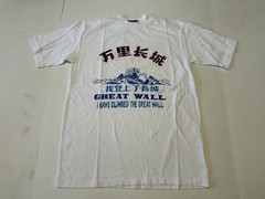 VTG 80s Champion Products Japan T-shirt Great Wall Of China Travel Souvenir L