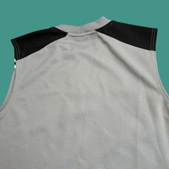 Nike Basketball Jersey Small Mens Gray Black Mesh Sleeveless Athletic Tank Top