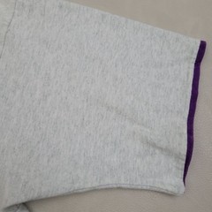 Vintage Fruit Of The Loom Shirt XL Gray Purple Cuff 90s USA Hair Stylist Barber
